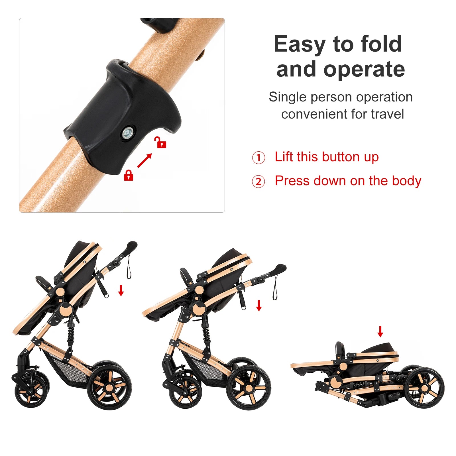 Urban-comfort Babygem 3-in-1 Baby Stroller