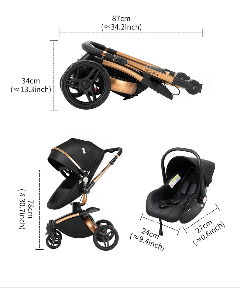 Babygem Deluxe 3-in-1 Stroller